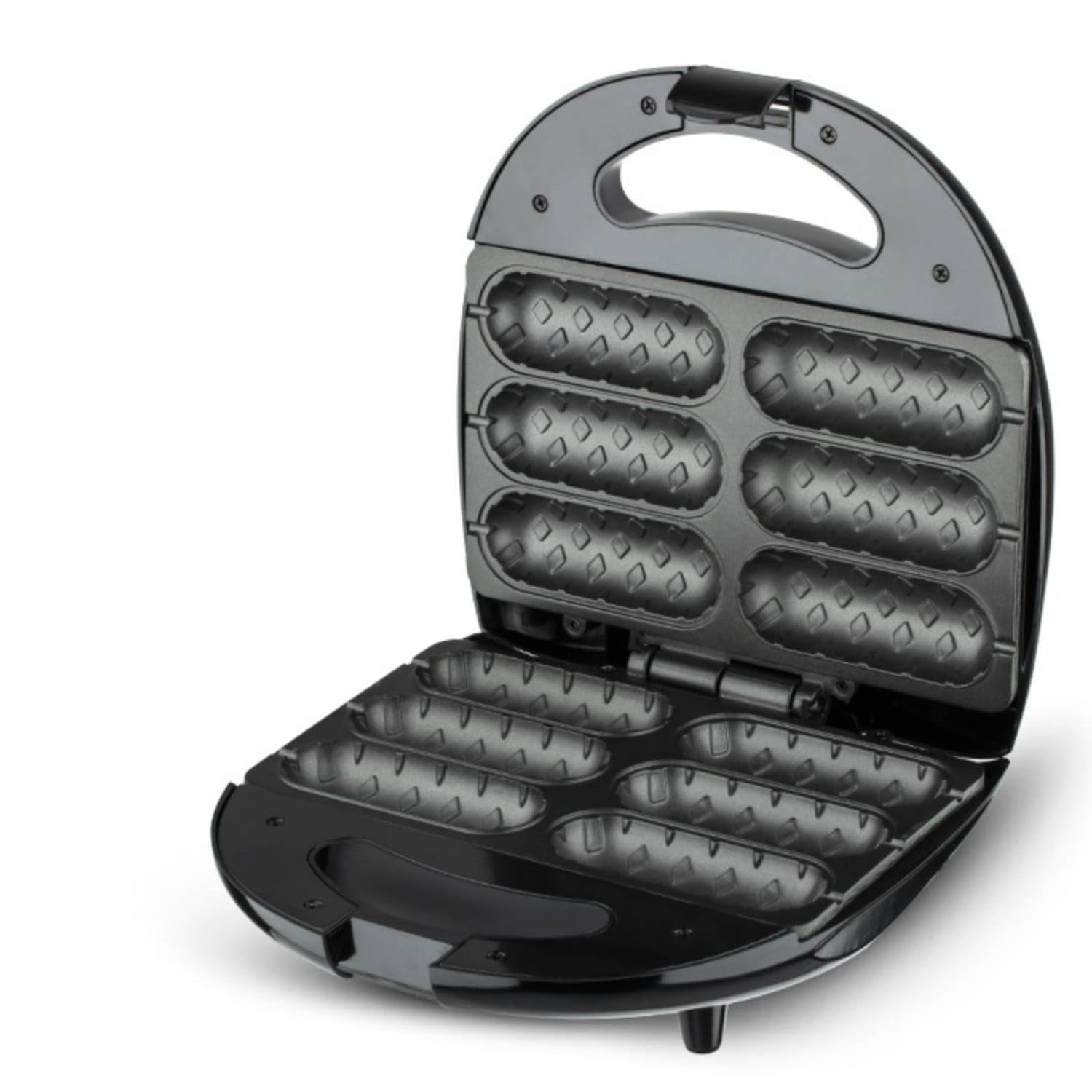 Bnf® Double-Sided Heating Corn Dog Maker Non-Stick Coating Hot Dog Grill Six-Slot Clamshell Grill Hinged, EU Plug-image-42