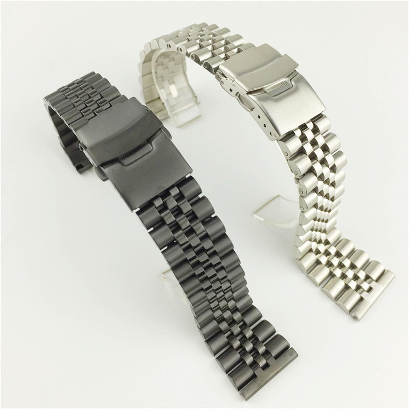 Correa de Reloj de Acero Inoxidable sólido, Hebilla Plegable, reemplazo de liberación rápida for Hombres y Mujeres, Adecuado for Relojes Tradicionales