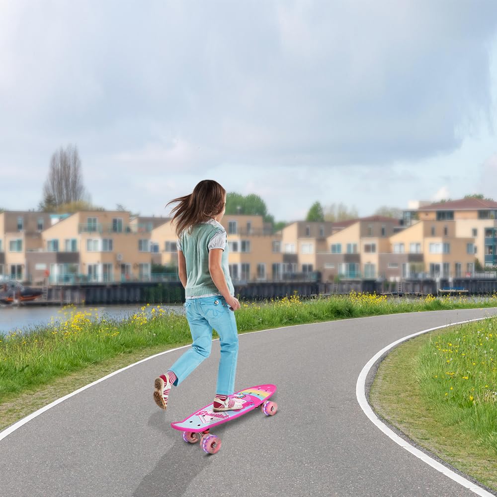 Kedia Skateboard, skateboard per bambini, skateboard a LED, con motivo unicorno