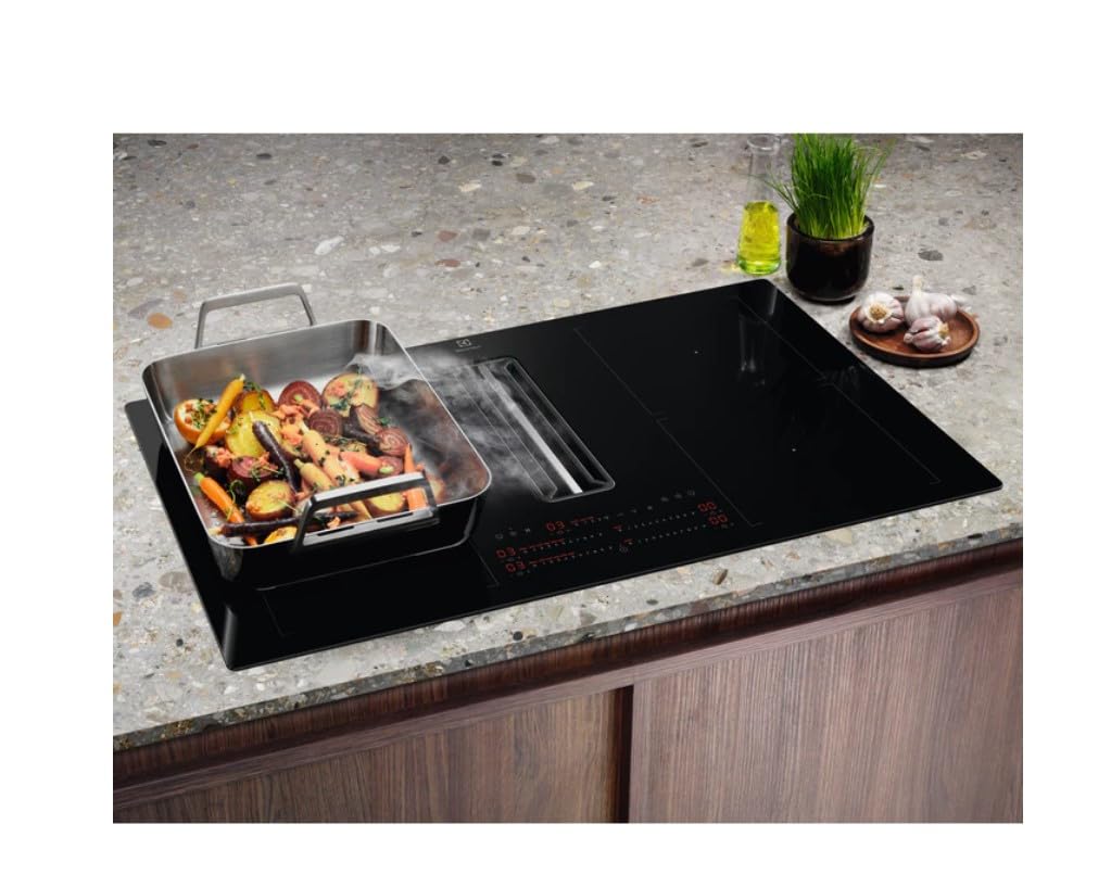 Electrolux KCC84453CK Piano cottura a induzione con cappa integrata