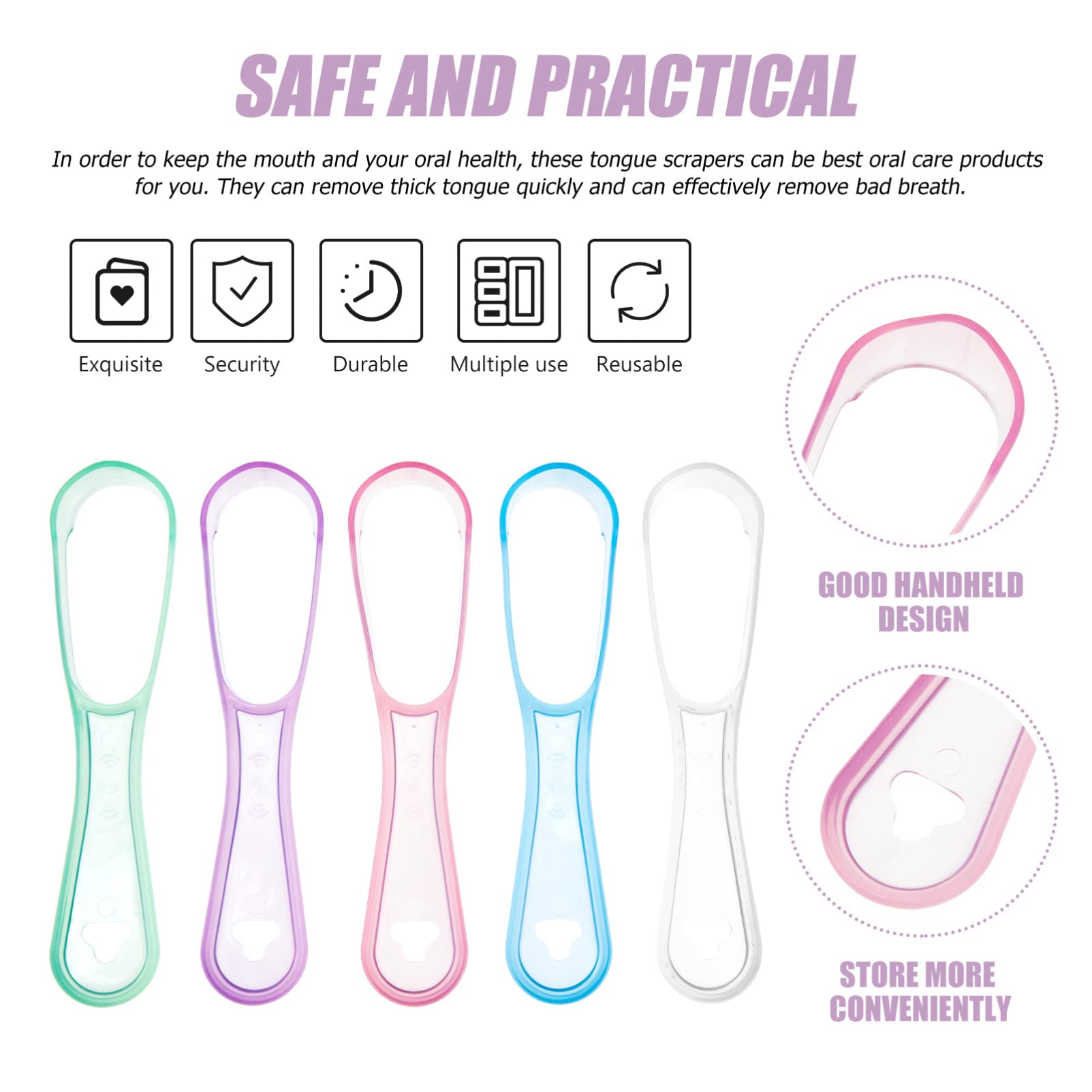 75 Pz Detergenti Domestici Spatola Di Plastica Raschietto in Plastica Detergente Per La Lingua Strumenti Per La Pulizia Della Casa Pulitore Portatile Raschiare La Lingua Pp Palmare