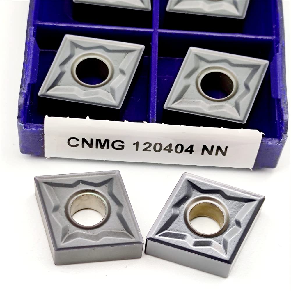 Herramienta de torneado de Metal de procesamiento, 10 Uds., CNMG120404 NN LT10, Insertos de fresado de Hoja de aleación Dura, CNC de carburo