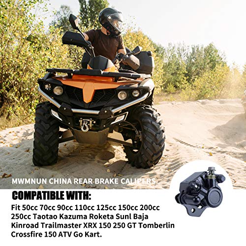 MEMNUN Chinese Rear Brake Caliper Compatible with 90cc 110cc 125cc 150cc 200cc ATV Go Kart