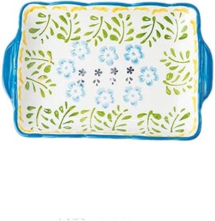 SZQ-Teller blacha do pieczenia, talerz na owoce restauracja kuchnia bar płyta ceramiczna prostokątna płyta chleb sałatka talerz drobna ceramika pięć kolorów talerz deserowy (kolor: B, rozmiar: 20,5 * 14 * 2,5 cm)