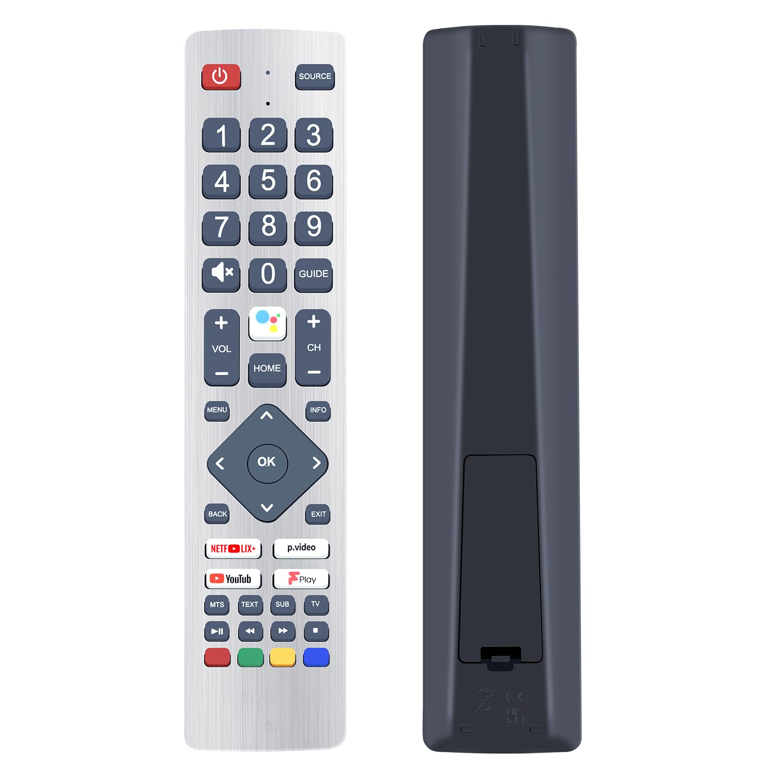SimplyAll Telecomando Sostitutivo Per TV Sharp 21HS-50S – Funzioni Originali, Batterie Incluse, Nessuna Programmazione
