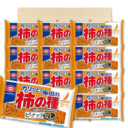 亀田製菓 亀田の柿の種 ピーナッツなし 6袋詰 135g 12袋セット 柿ピー おつまみ PSJBOX