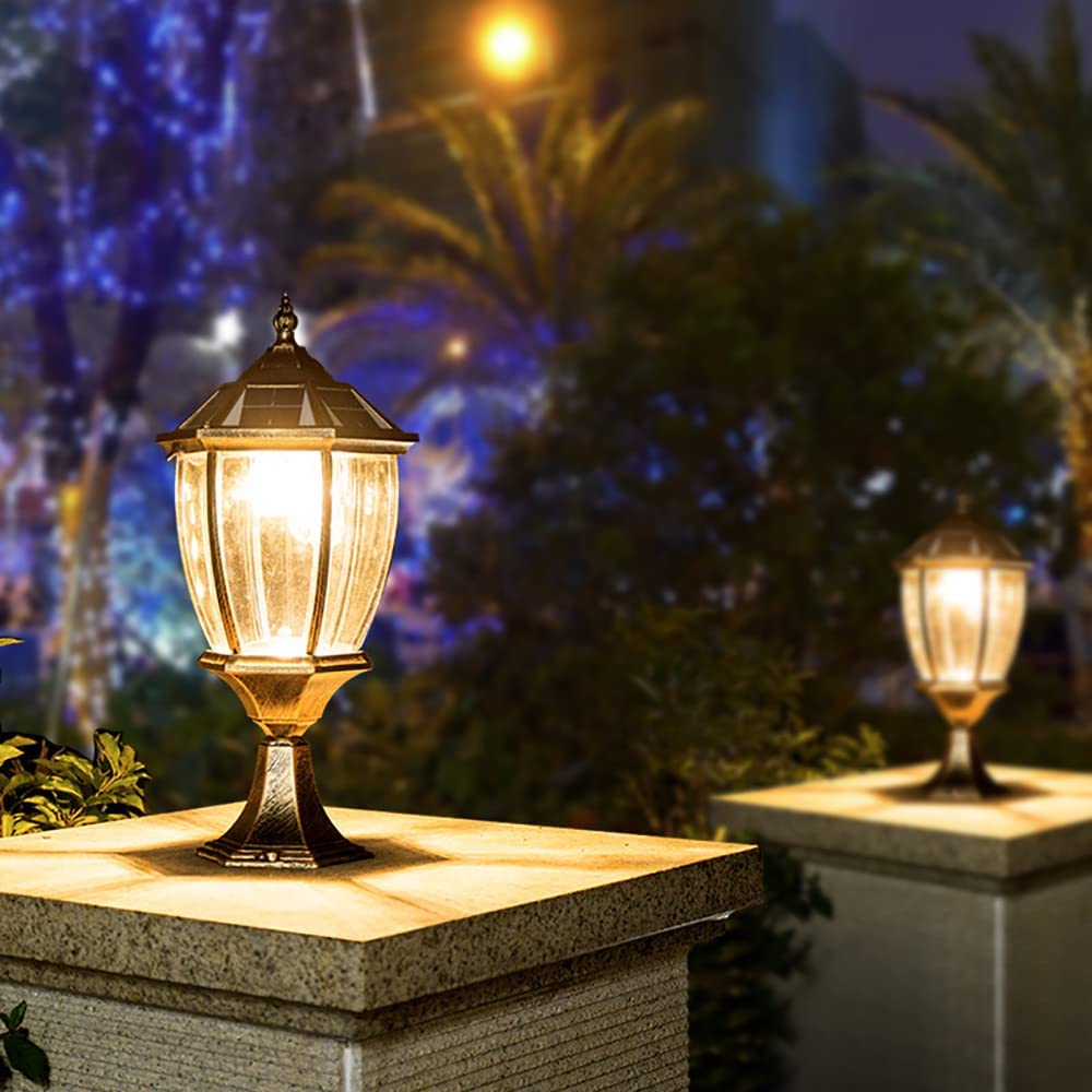 Lampadaire Solaire à LED D'extérieur, Luminaire Minimaliste