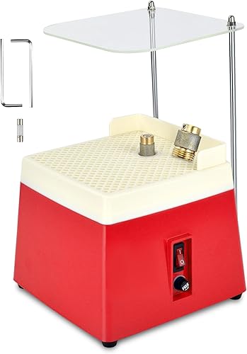 Miniatura 8 de Amoladora de vidrieras con deflector acrílico, máquina de pulir de arte de vidrio portátil con brocas de 5/8 pulgadas y 1 pulgada, herramienta
