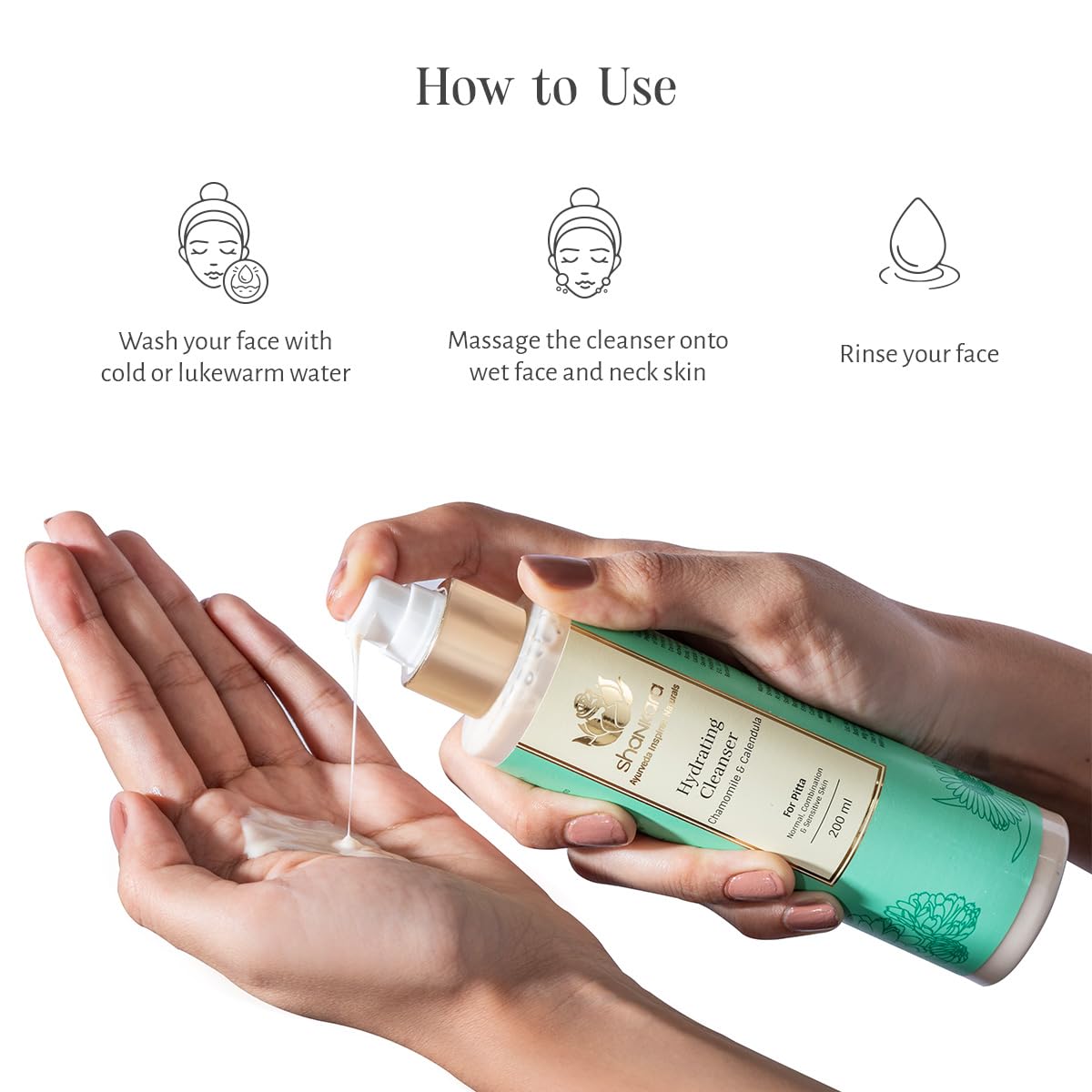 Shankara Fine Line Hydrating Cleanser With Vata & Pitta For Combination Skin - (200ml) 2