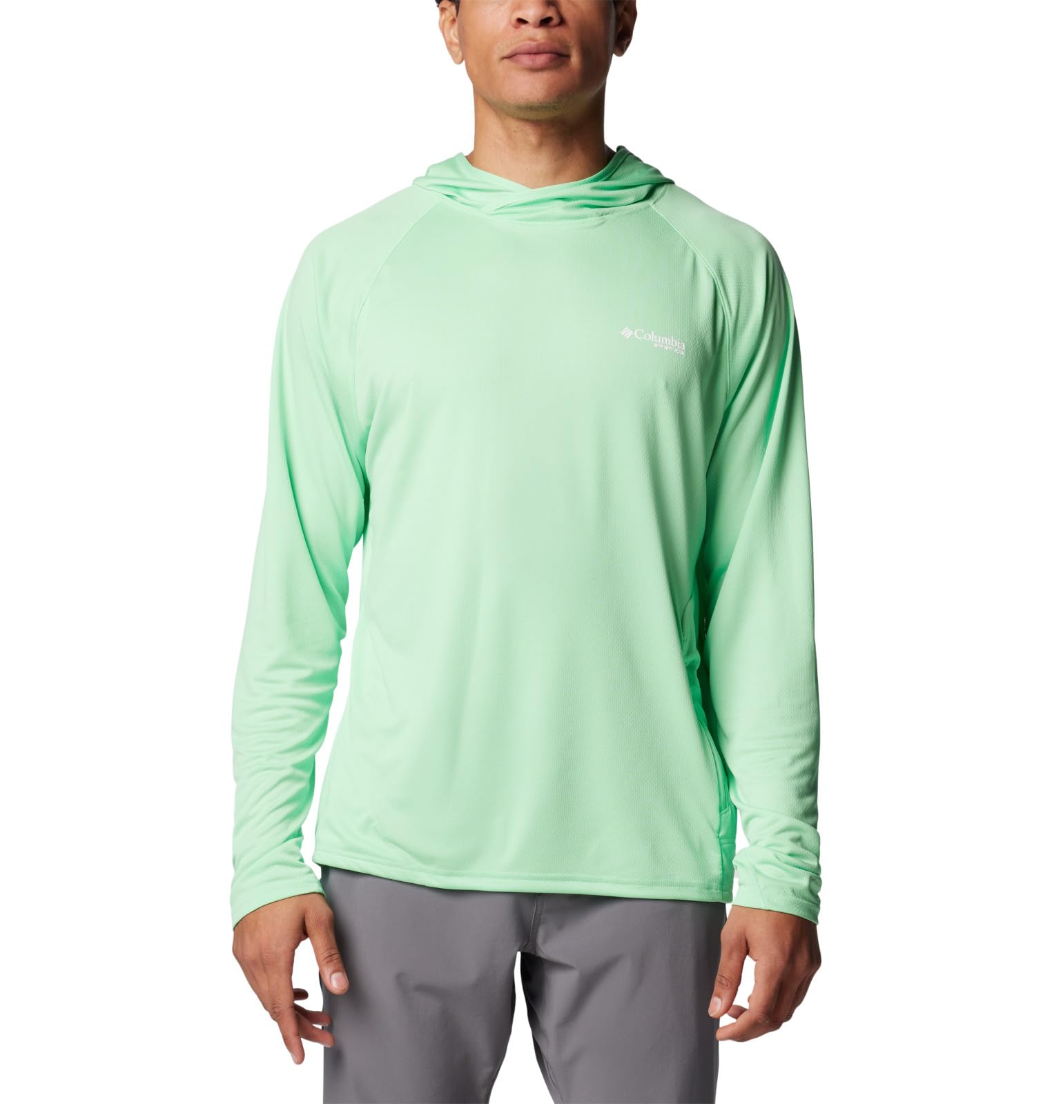 Columbia Men's PFG Solar Stream Elite Hoodie, Ocean Mint, S
