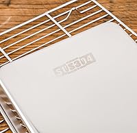 Vista 4 de Bandejas Pequeñas para Hornear Galletas de Acero Inoxidable 304 Bandeja Pequeña de Servir 10.4 x 8.1 x 1.1 Pulgadas (Diagonal 12.3) Recalentar