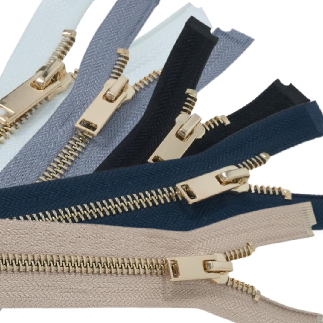 Photo 1 of HKK #5 Metal Separating Zippers - 28" (5-Pack)