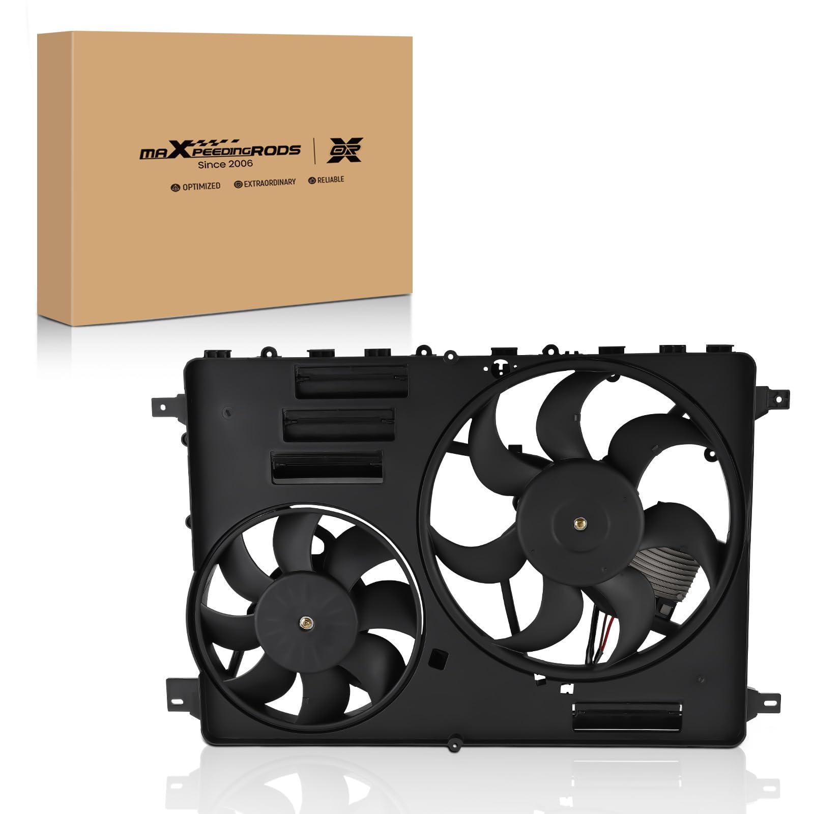 maXpeedingrods New Cooling Fan Motor Assembly for Land Rover LR2 2013-2015