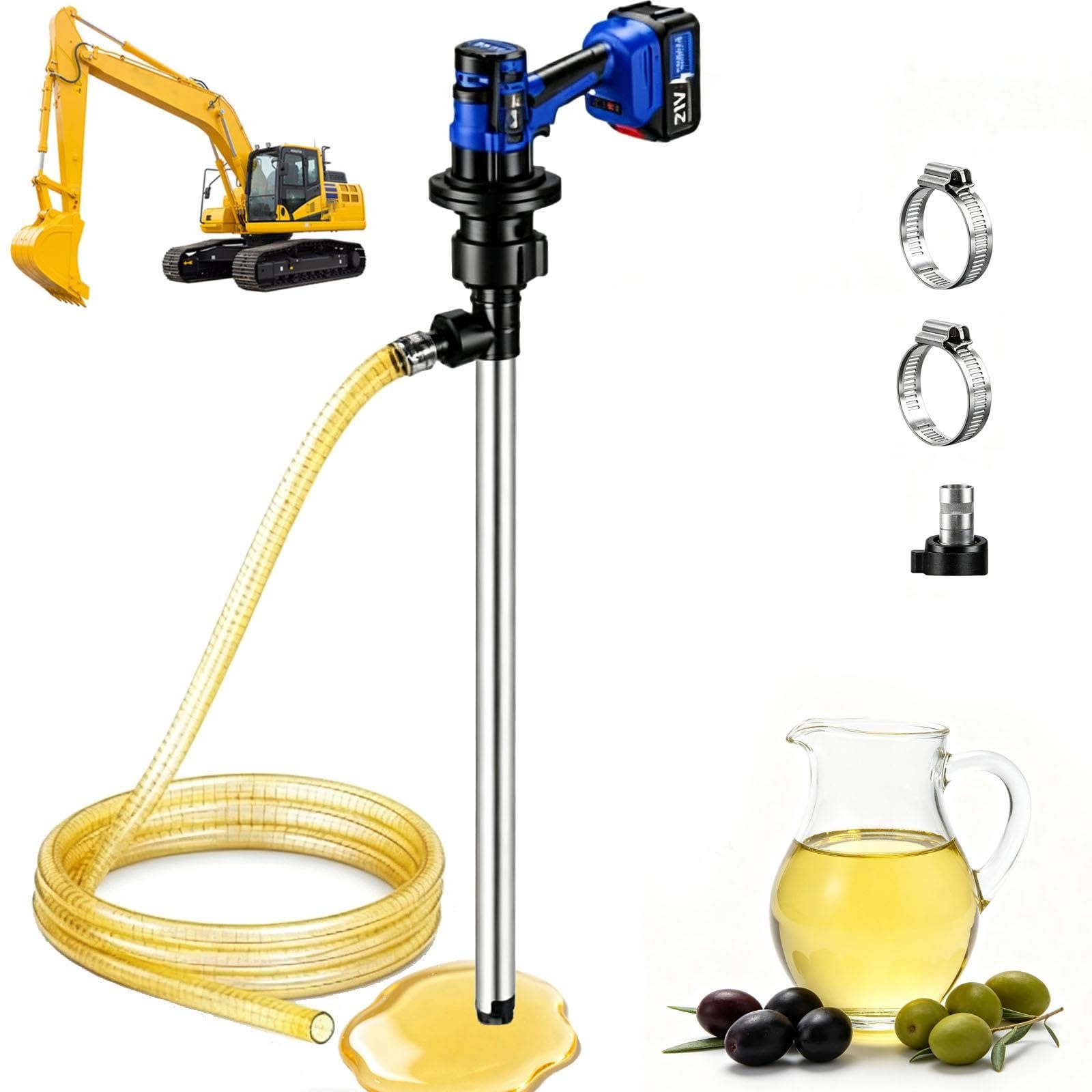 Bomba de transferencia de aceite eléctrica de 92 cm, 80-150 L/MIN