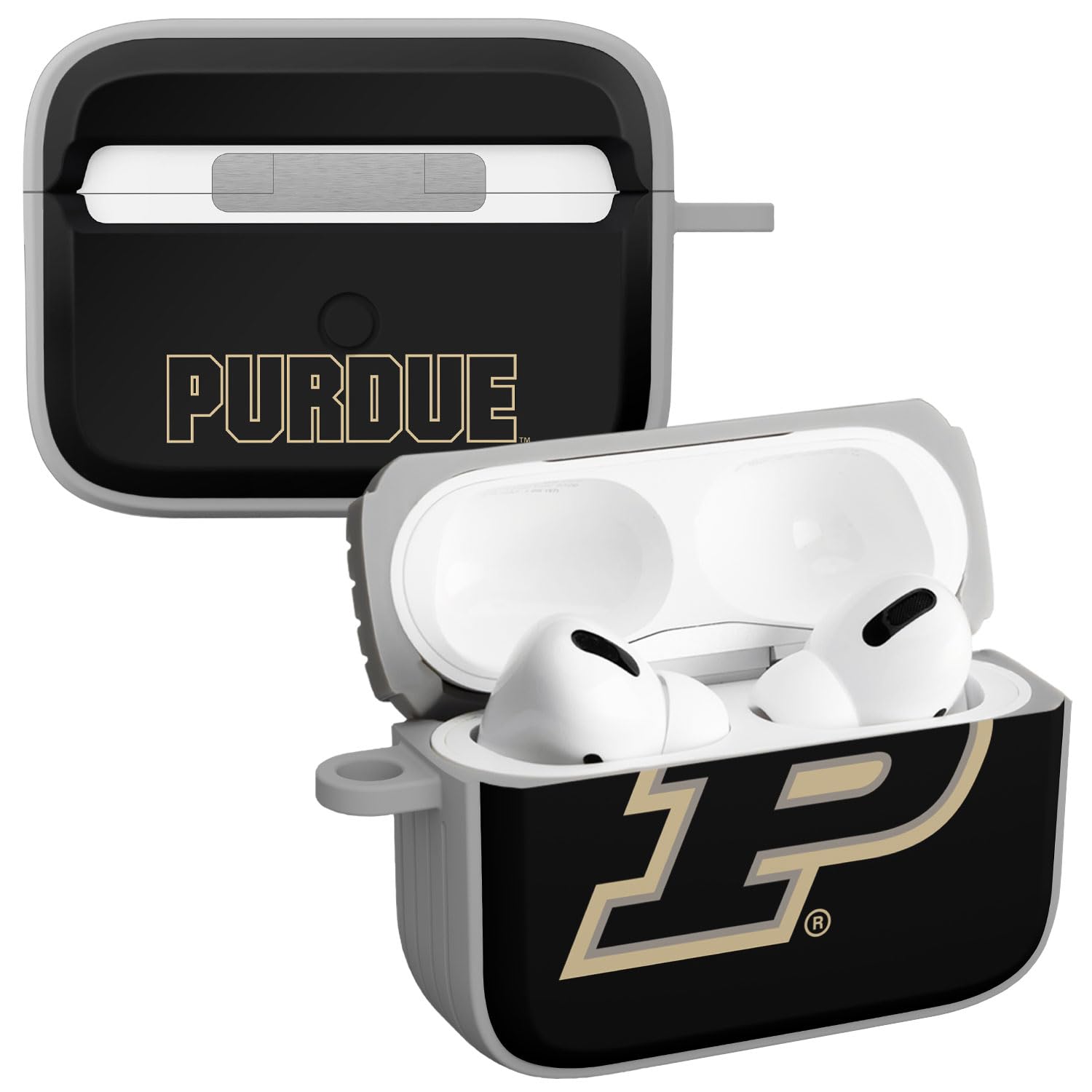 AFFINITY BANDS Purdue Boilermakers HDX Case Cover Compatible with Apple AirPods Pro 1 & 2 (Classic)