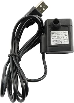 USB Water Pump Mini Submersible Water Pump Mini Aquarium Fountain Fish Pond Tank Pump DC 3.5-9V 3W 200L/H