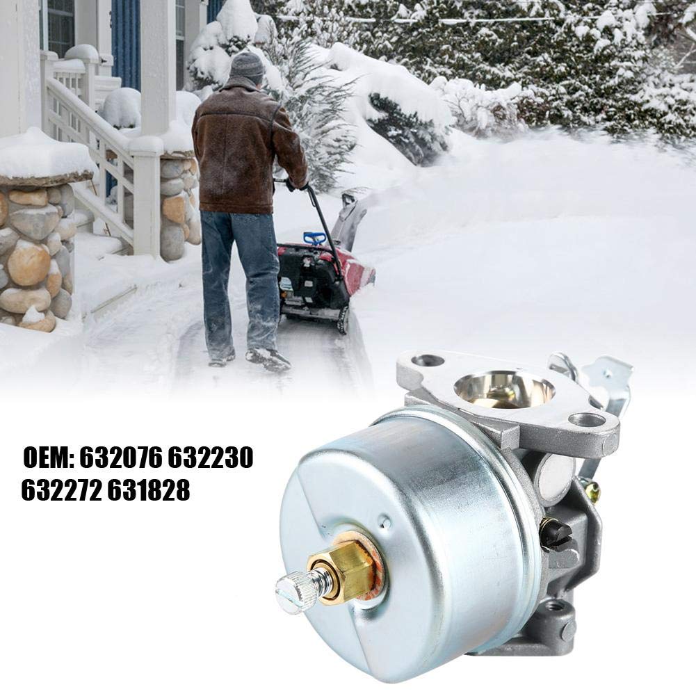 KIMISS Carburador para motosierra de nieve, compatible con modelos 632076, 632230, 632272 y 631828, repuesto de alta calidad, fácil instalación, carburador para motor