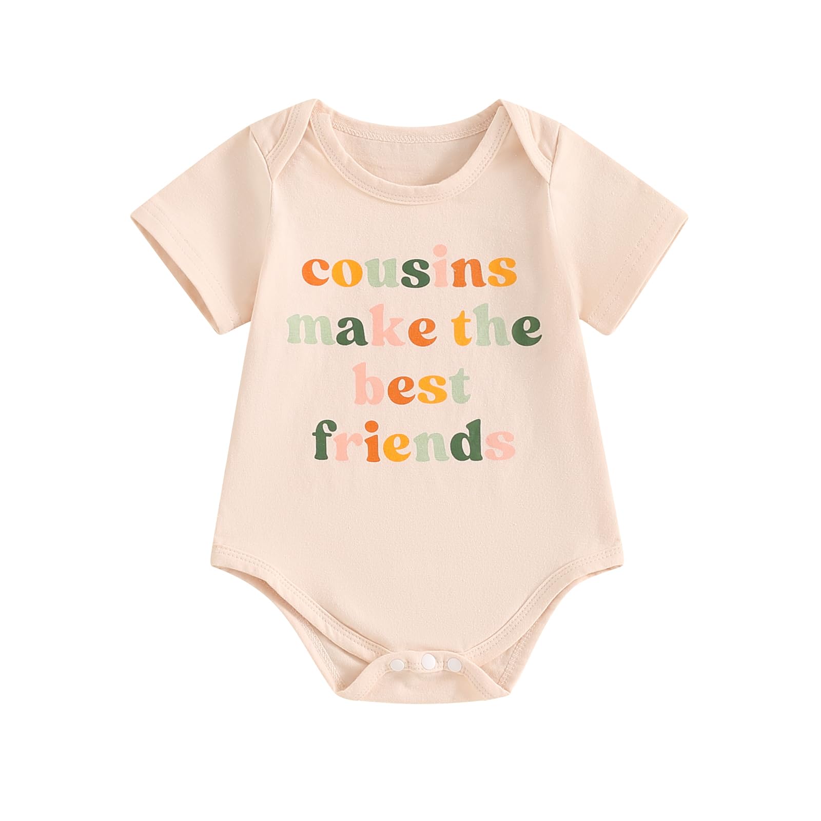 Cousin Crew Shirts Baby Girl Boy Jumpsuit Romper Sweatshirt Sister Brother Cousin Crew Matching Outfits Fall Clothes (Cousins make the best friends, 6-12 Months)