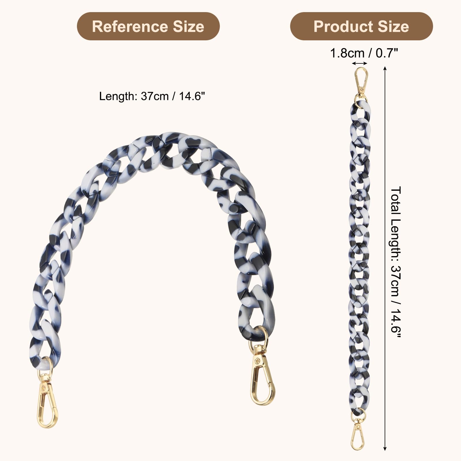 PATIKIL Acrylic Purse Strap - Image 2