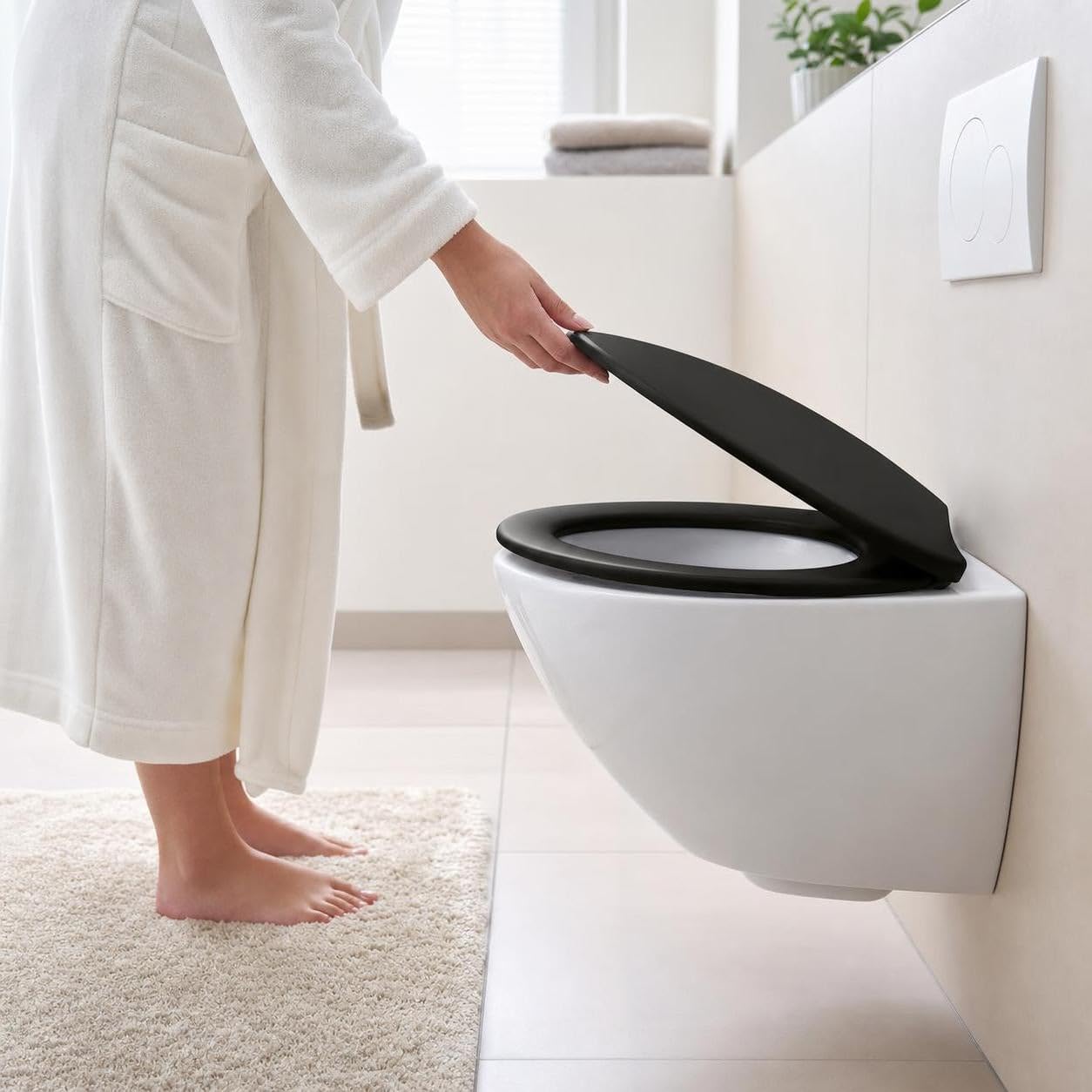 Kleine Wolke WC-Sitz ALLEY Schwarz mit Absenkautomatik und Easy Clean