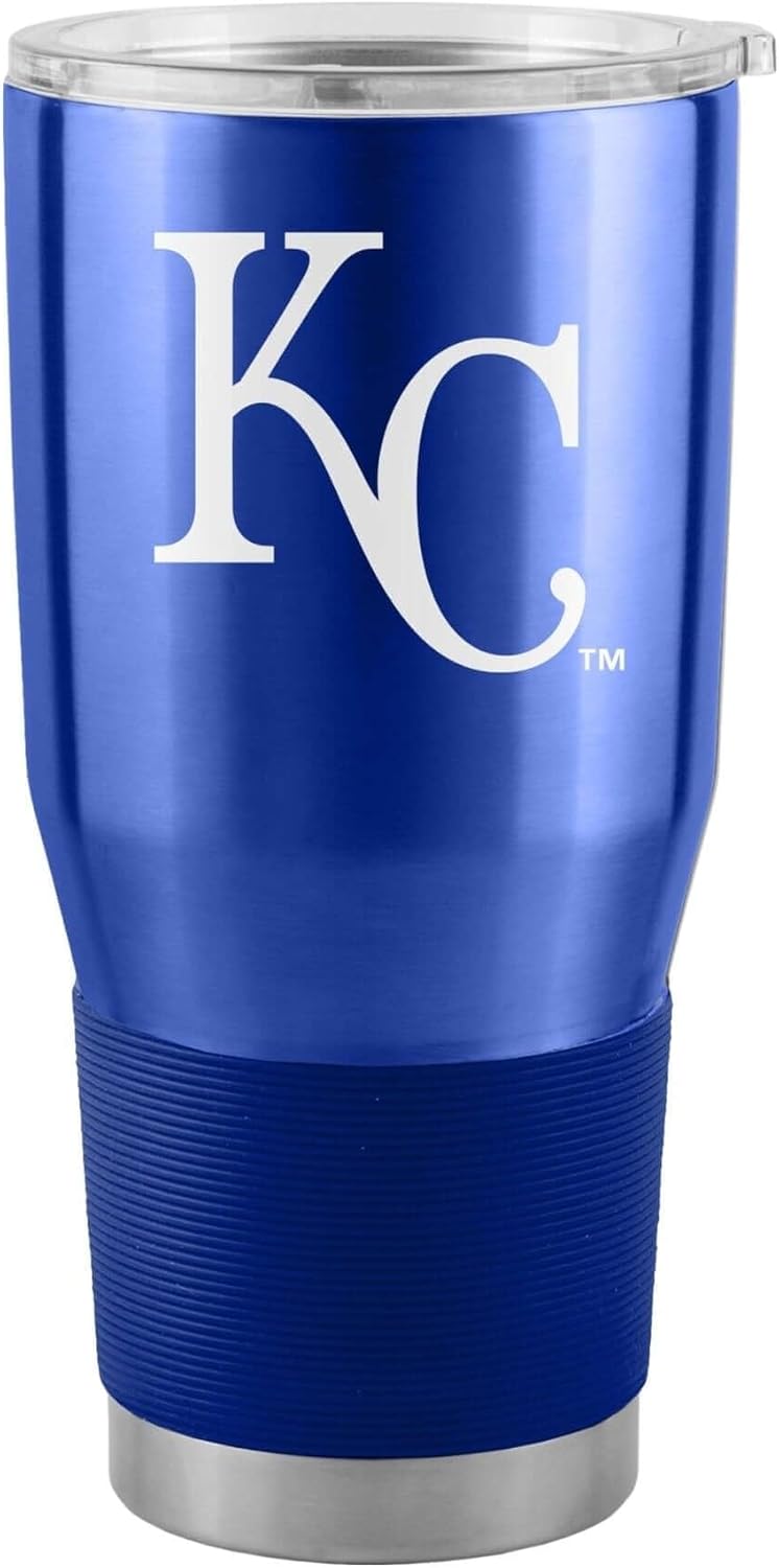 Logo Brands 514-S30T-1: K.C Royals 30oz Stainless Tumbler