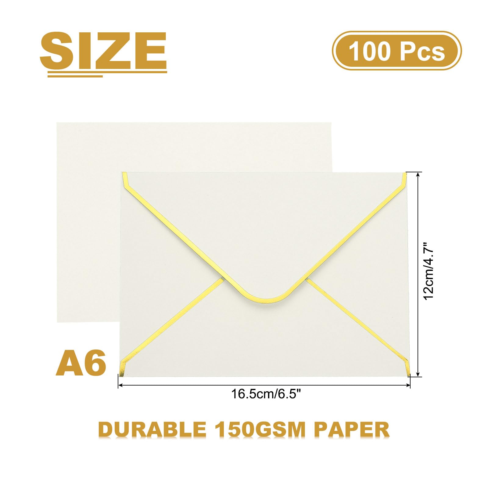 PATIKIL 100 Pack A6 Envelopes - Image 2