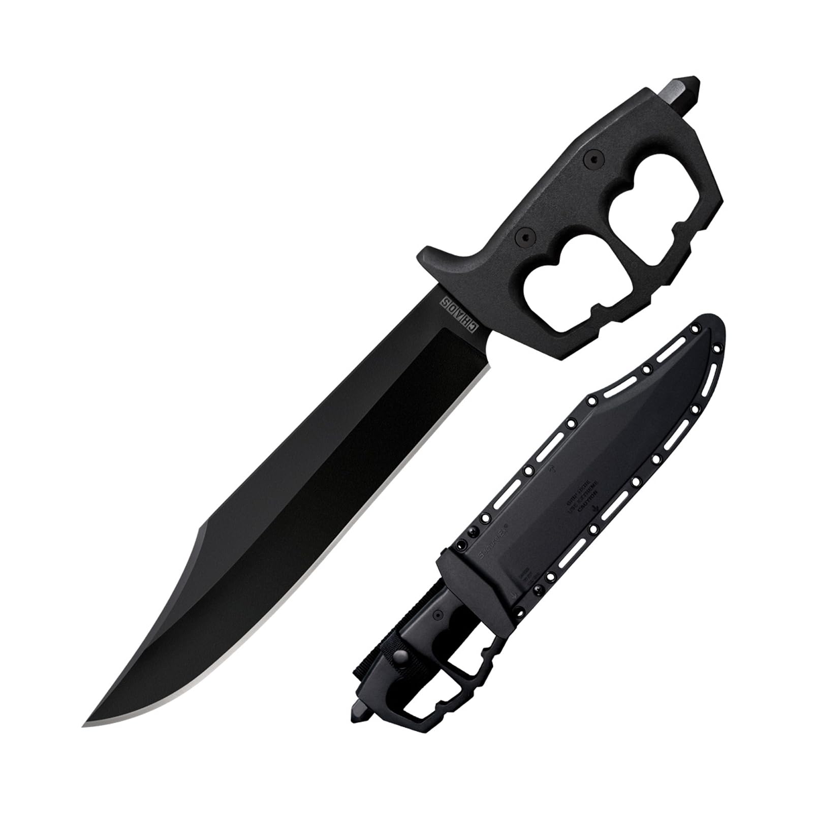 Cold Steel, Nóż Bowie, Chaos Bowie, ostrze: 26,7 cm, Clip Point, nóż outdoorowy, czarny