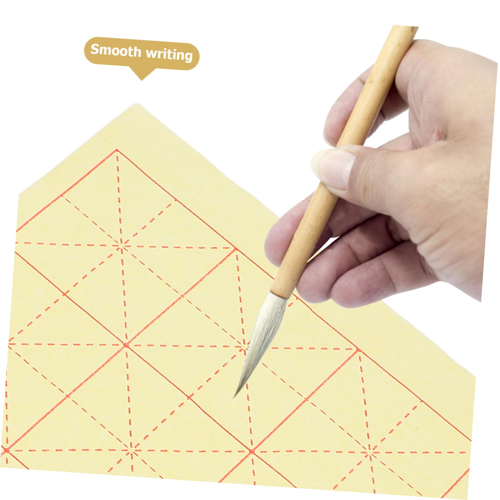 Genérico 200 Piezas Papel de Caligrafía Xuan para Principiantes de Arroz con Cuadrículas para Práctica de Caligrafía Casa y Escuela