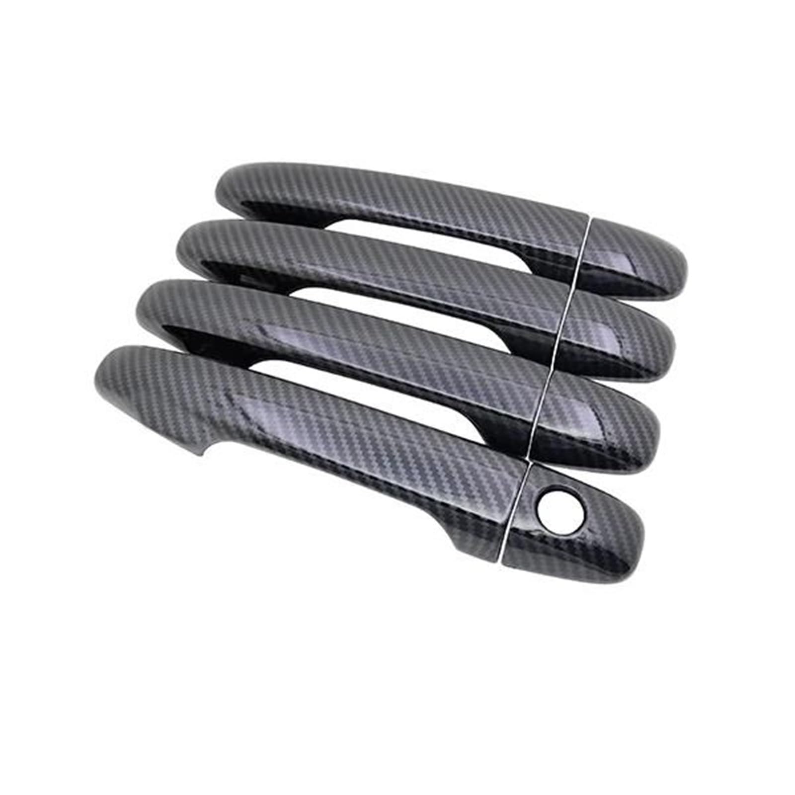 ATGCBCAUF Car Exterior Door Handle Cover Stickers for Subaru for Forester SJ 2013 2014 2015 2016 2017 2018 Car Exterior Door Handles(Carbon no Button)