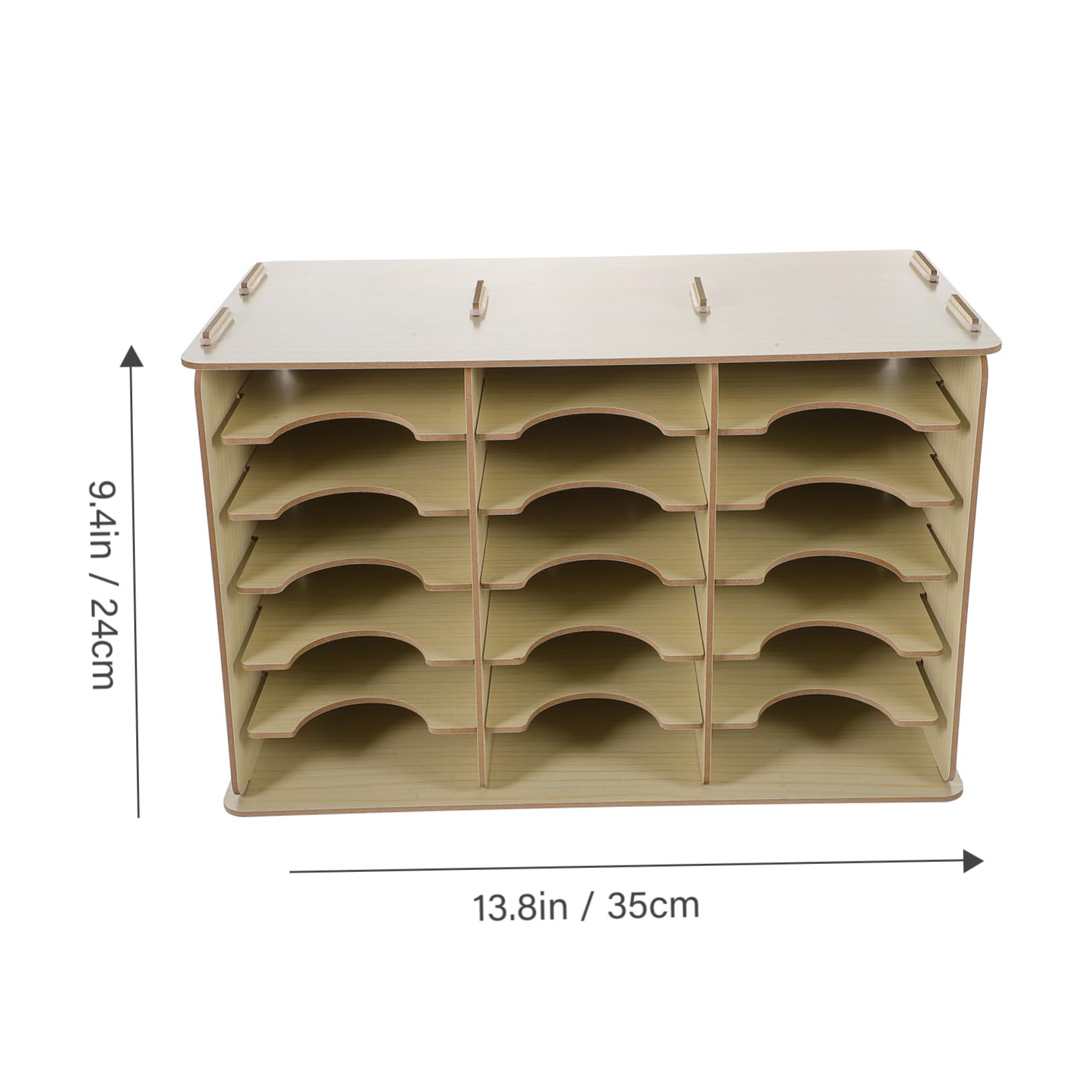 STOBOK Porta Cellulare in Legno per Scrivania Organizer da Tavolo Scomparti Multipli Espositore per Telefono Cellulare Scatola Portaoggetti da Ufficio
