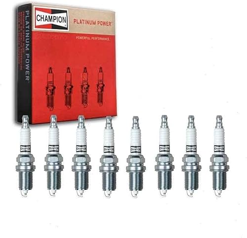8 bujías Champion Platinum compatibles con Jeep Grand Cherokee 4.7L V8 1999-2007