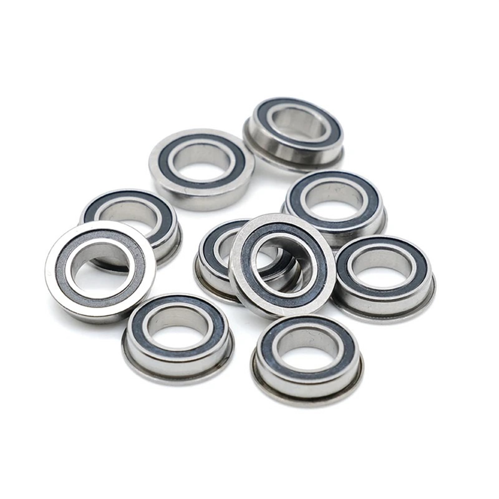 F6003 F6003RS Rodamiento F6003-20-2RS 20x35x11 mm (4 PCS) Rodamientos de bolas con brida F6003-RS Cojinete de rueda for carro de jardín