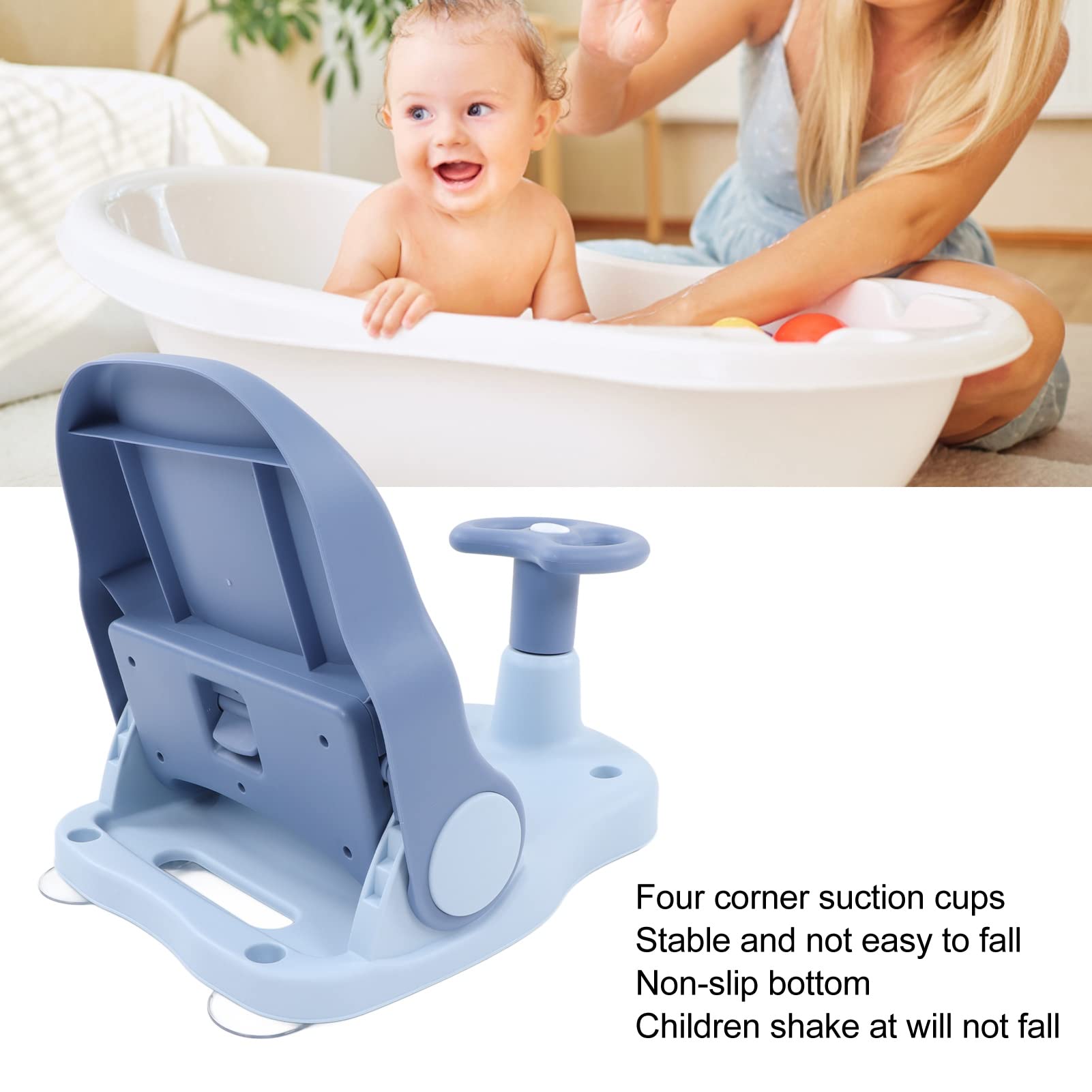 Yctze Seggiolino da Bagno per Bambini con Caratteristiche di Sicurezza