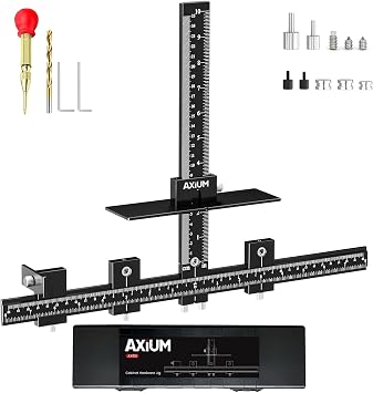 AXIUM Cabinet Hardware Jig, Adjustable Aluminum Template Tool