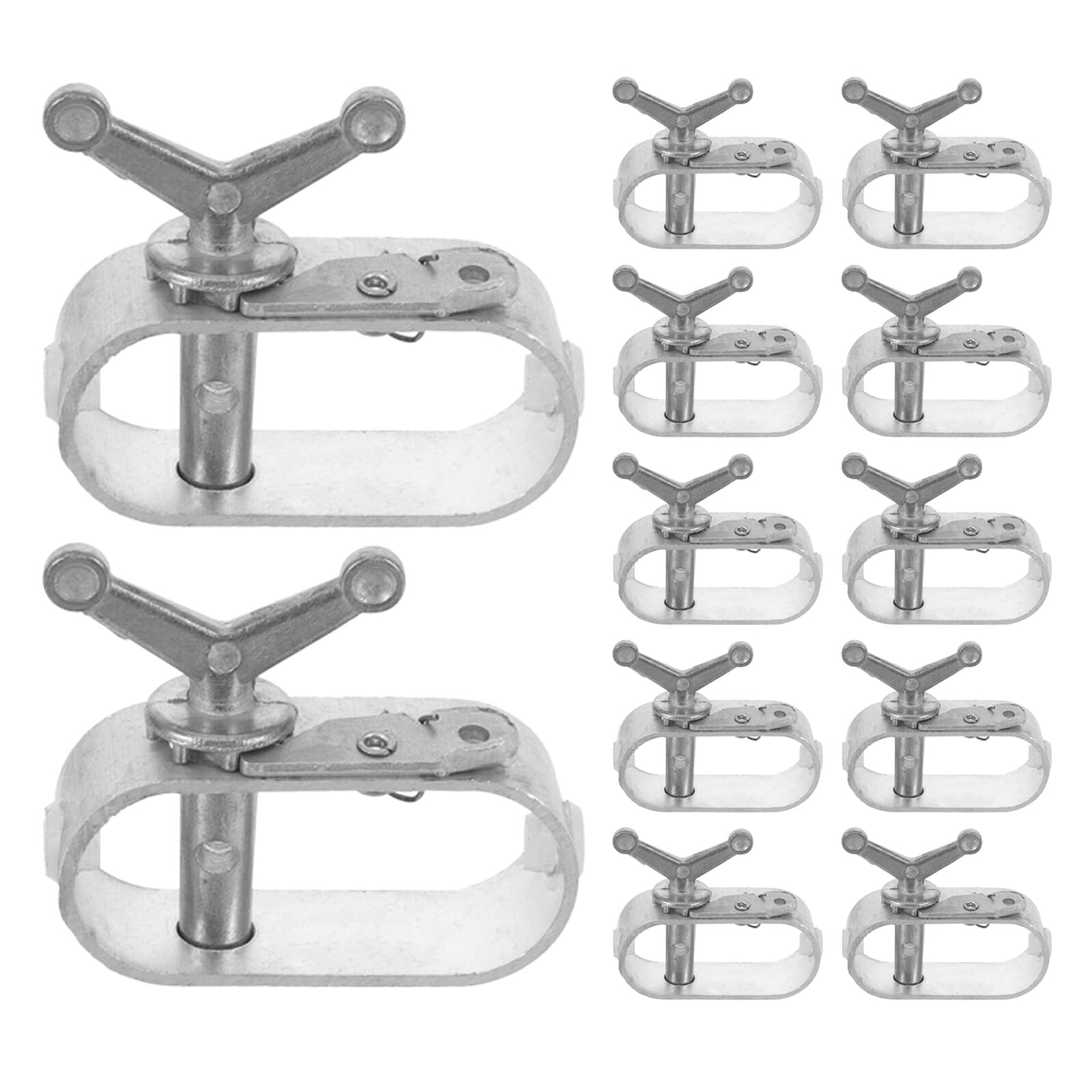 12 Pezzi Tenditore Cavo in Acciaio e Alluminio, Resistente Distribuzione Uniforme della Tensione, per Filari e Strutture Agricole