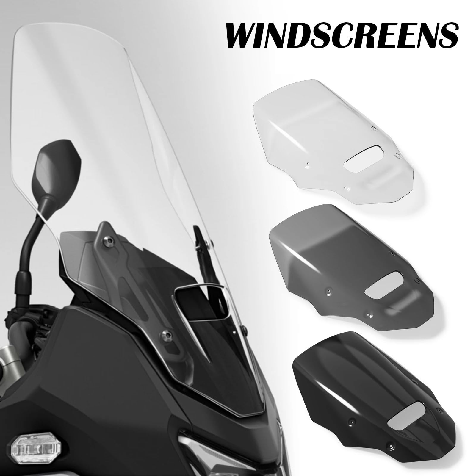 Wiatrochron motocyklowy Pasuje do Honda Transalp XL750 2025-2026: przednia szyba, deflektor wiatrowy(Clear)
