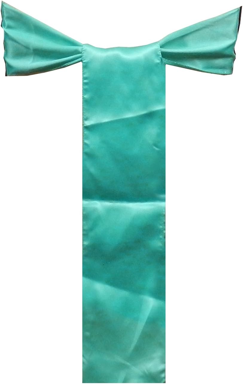 Pack of 30 Satin Chair Cover Bow Sash Wedding Banquet Decoration (30, MAJENTA Violet)