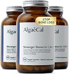 AlgaeCal - Clinically Supported Plant Based Calcium Supplement, Vitamin D3 (1000 IU) for Bone Strength. Contains 13 Trace Minerals Supporting Bone Density - 90 Veggie Caps