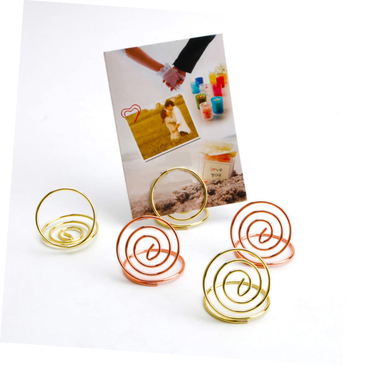 TOPBATHY 60stücke Tischkartenhalter Roségold Und Menüclips Für Hochzeiten Partys Und Für Tischnummern Und Memo-notizen