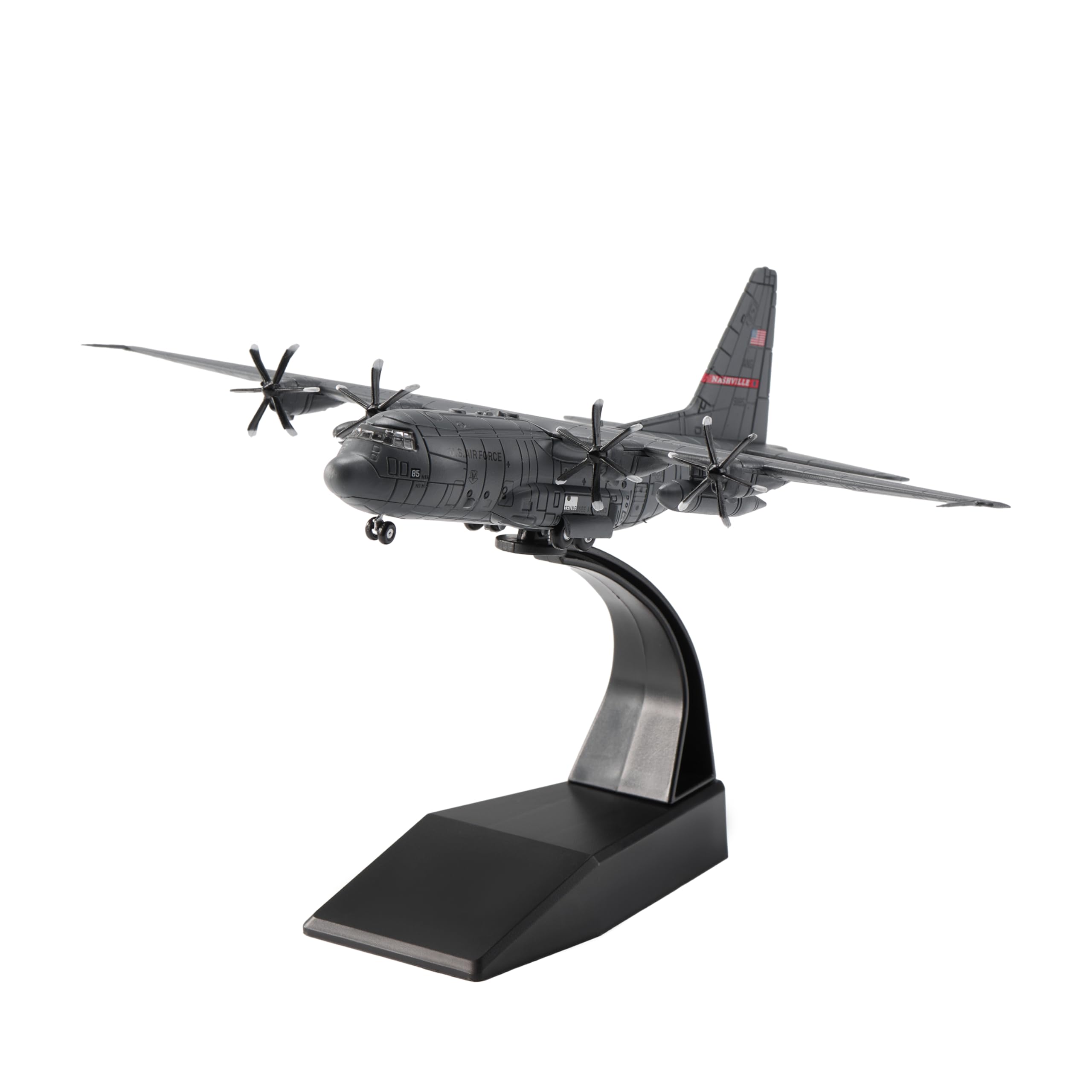 Photo 1 of Udnorbay C-130 Hercules Die-cast Airplanes-1/200 Scale Military Transport Fighter Jet Metal Aircraft Model for Collector, Aviation Enthusiast-Premium Collectiable with Display Stand