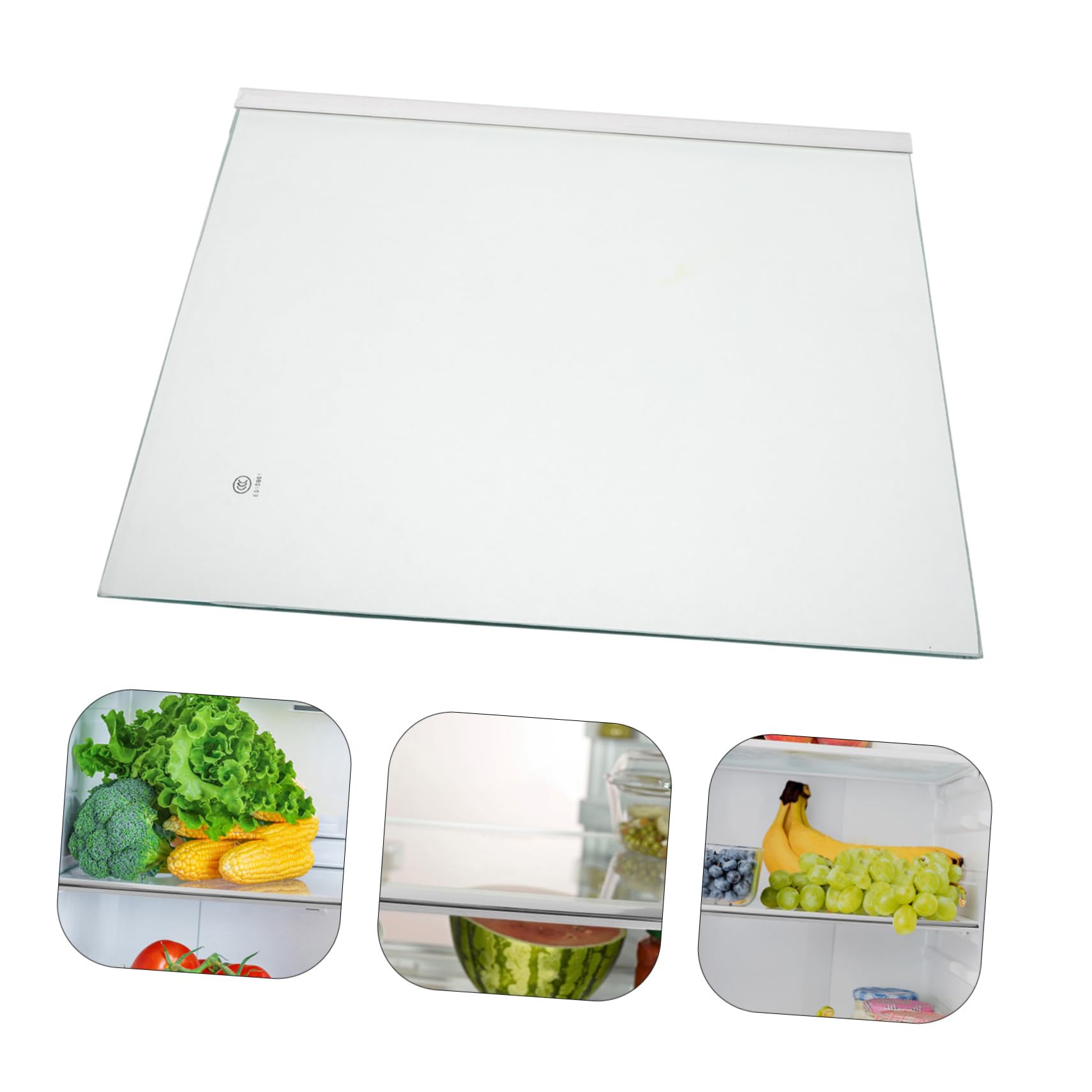 Ripiano Frigo Congelatore in Vetro Temperato 30x27 Cm | Divisorio per Contenitori Alimentari, Supporto Stabile e Pulizia Semplice, Uso Cucina e Casa