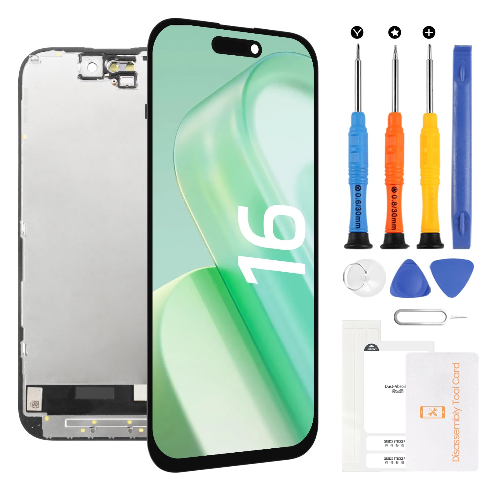 Amazon.co.jp: Incell For iPhone 16 液晶パネル 画面交換修理用