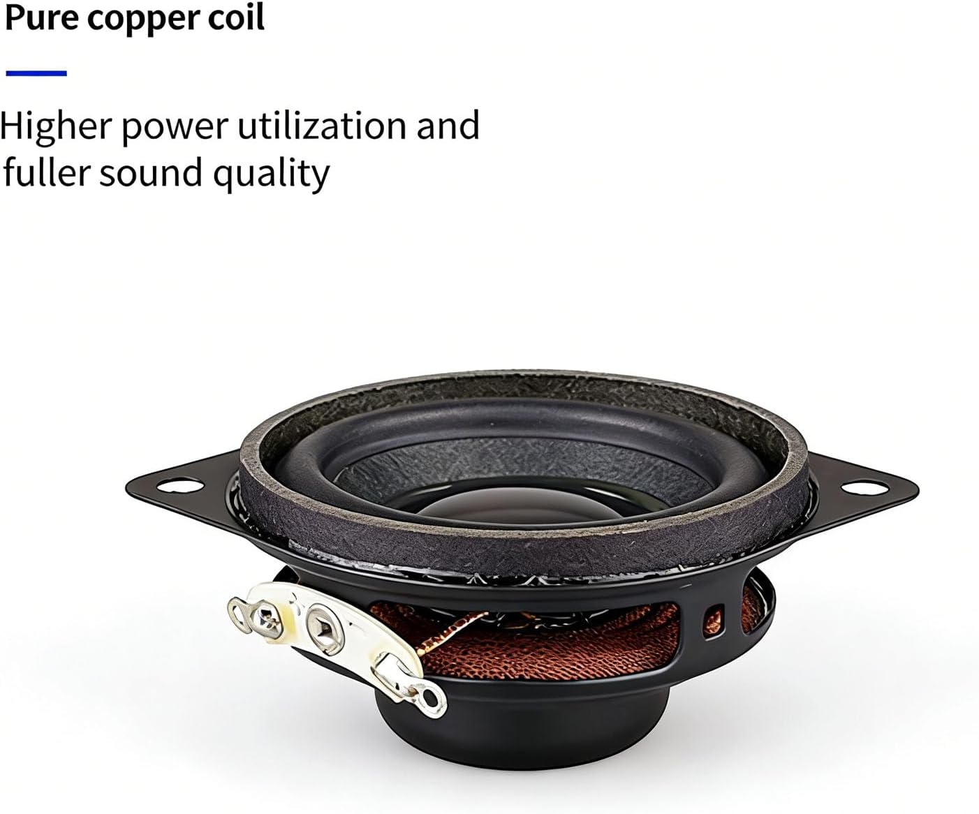 45mm 1.75inch Full Ranged Loudspeaker 4Ohm 5W with Natural Rubber Edged and Double Ears for Multimedia Devices