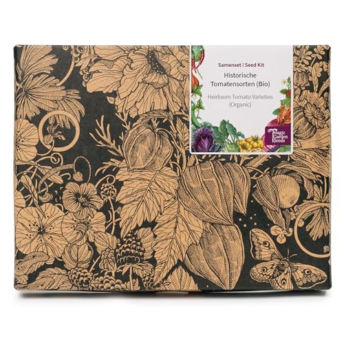 Magic Garden Seeds - Historische Tomatensorten (Bio) - Samen Geschenk Set mit Saatgut für 4 robuste...