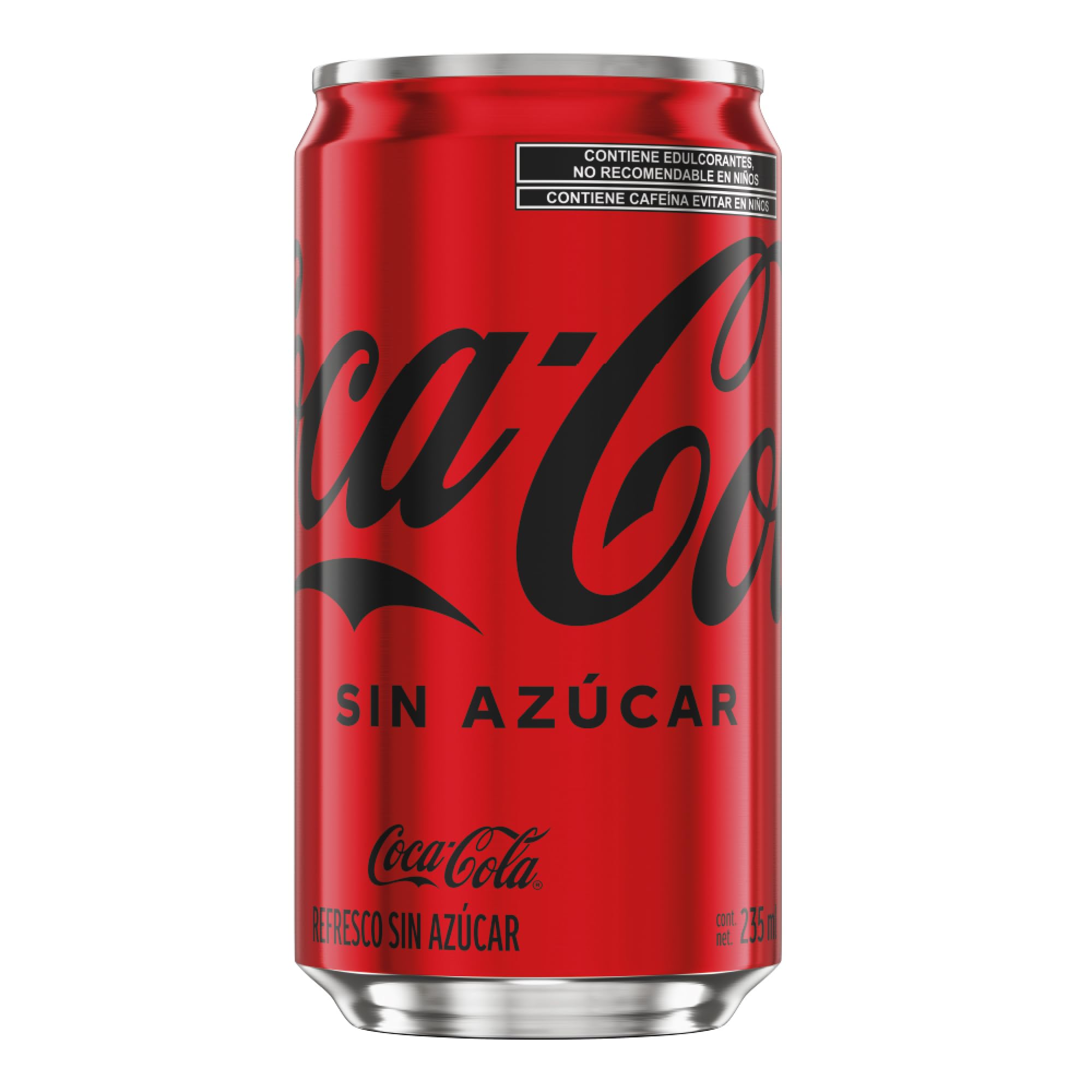Coca-Cola Sin Azúcar - Refresco, 12 latas de 235 ml cada una, 12 pack - 235ml