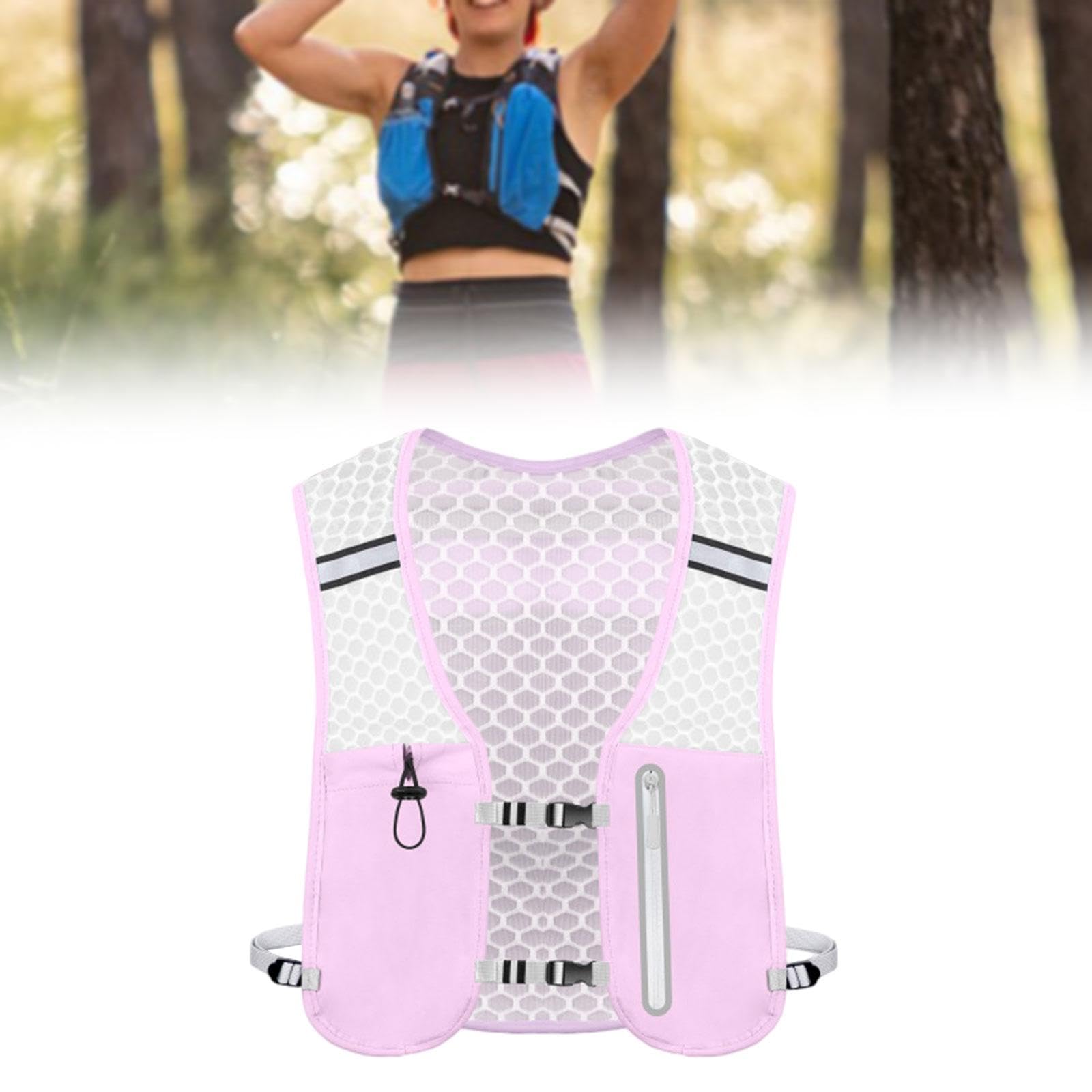 QSTDGVPW Running Vest Pack,Water Backpack,Hydration Backpack,for Women Men,for Climbing,Traveling, Violet