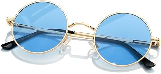 articulo KANASTAL Gafas de Sol Redondas Hombre Mujer Polarizadas UV400 | Montura de Metal con Bisagras de Resorte, Ideales para Conducir, Viajar, Festivales, Fiestas y Ocio Exterior