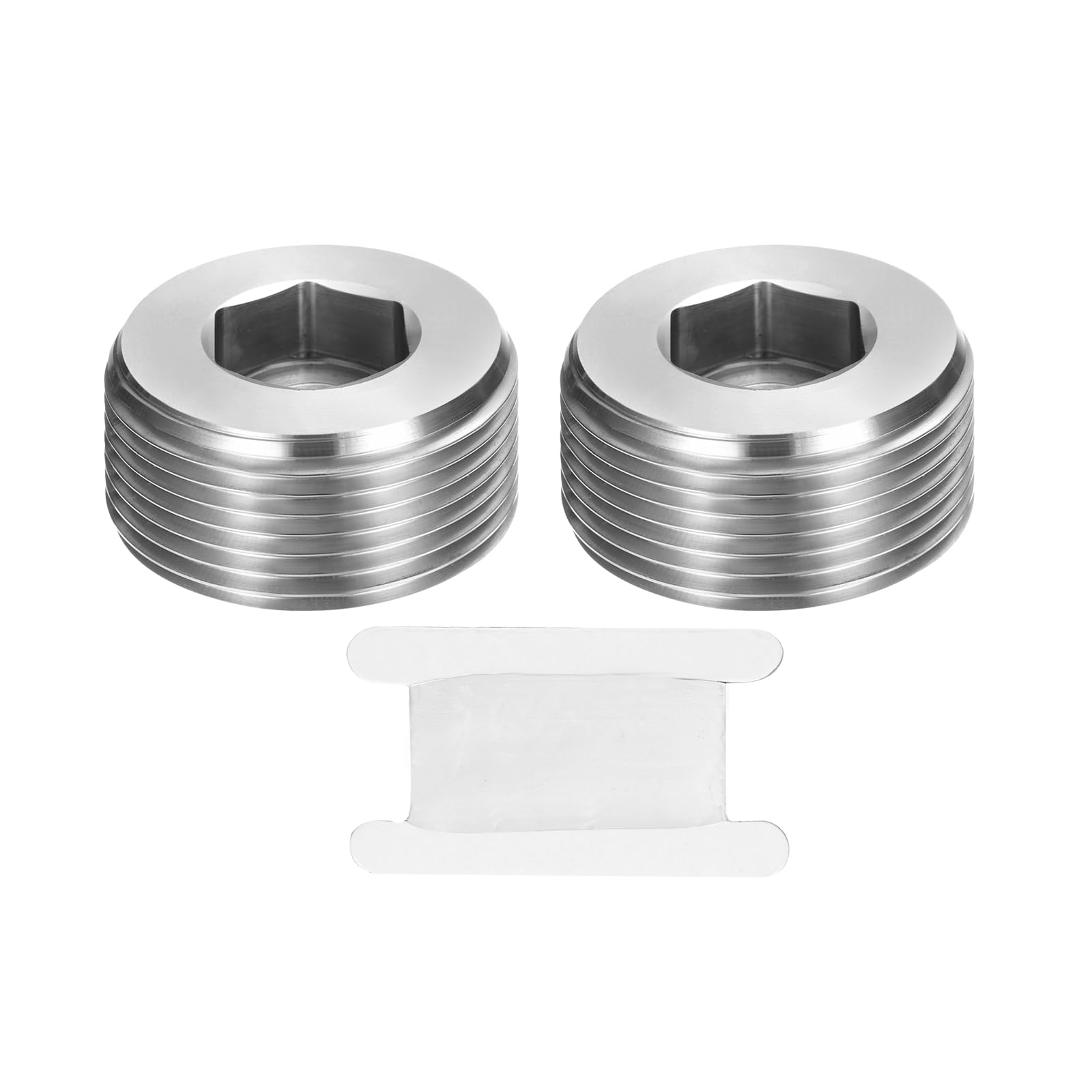 Bouchon de tuyau 1-1/4" NPT mâle PATIKIL en acier inox 304
