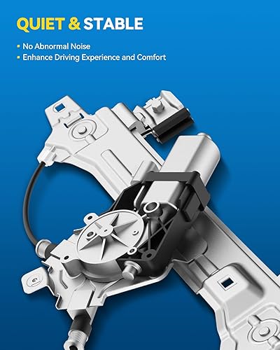 Miniatura 5 de PHILTOP 751-713 Conjunto de regulador y motor de la ventana eléctrica del lado del pasajero trasero para Escape 2008-2012, Mariner 2008-2011,