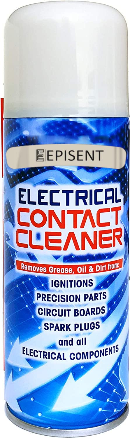 EPISENT Electrical Contact Cleaner - 200ml Maintenance Spray with Straw - Powerful Cleaning Spray - Fast Drying - Removes Dirt, Flux Residue - Ideal for Cleaning & Protecting Electrical Components(1)